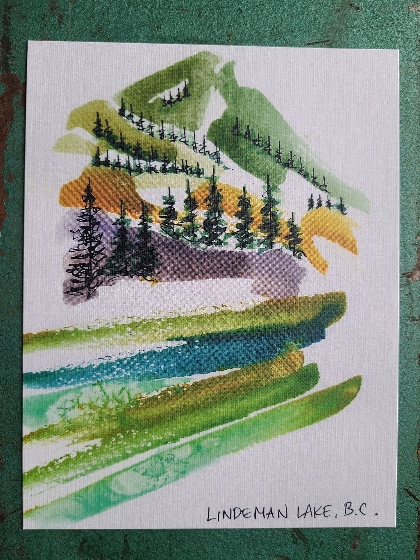 Postcard - Lindeman Lake